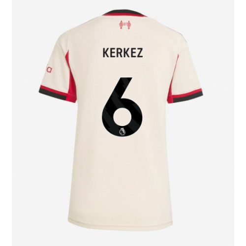 Liverpool Milos Kerkez #6 Bortatröja Kvinnor 2025-26 Kortärmad Liverpool Milos Kerkez #6 Bortatröja Kvinnor 2025-26 Kortärmad